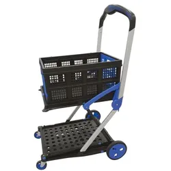 Viso Transportwagen klappbar mit 2 Ebenen grau