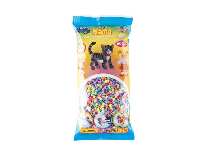 Hama Bügelperlen midi x6.000 pastell mix 50