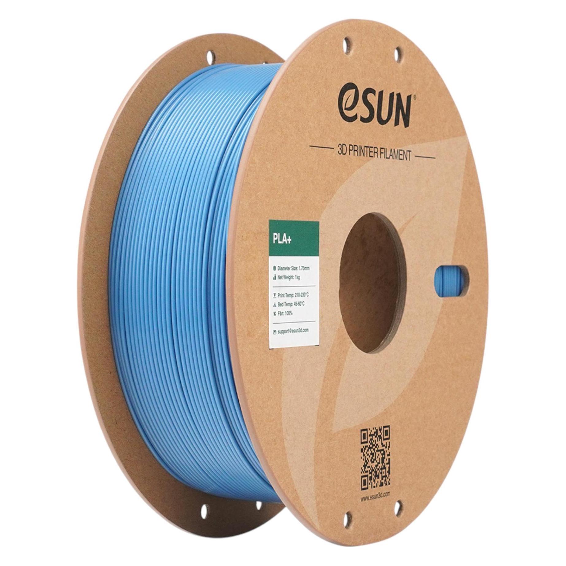 eSUN PLA+ Dunst Blau Filament 1.75mm 1Kg (PLA+, 1000 g, 1.75 mm) (PLA+175O-HU1P1)