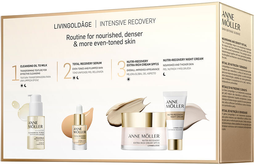 Anne Möller Livingoldâge Crema Extra Rica NUTRI-RECUPERADORA SPF15 Estuche 4 pz