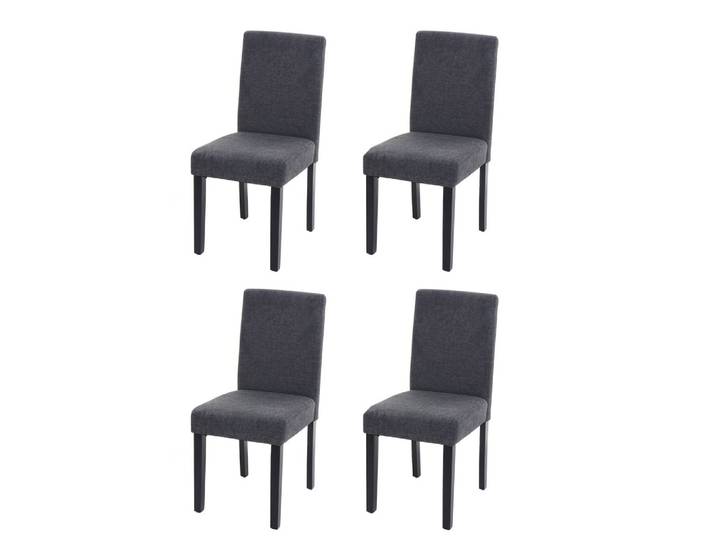 ESSZIMMERSTUHL Anthrazit, Dunkelbraun 4er-Set