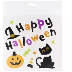 Fröhliche Halloween-Fensterdekoration