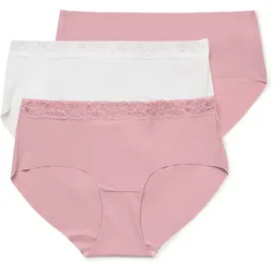 Tchibo - 3 Pantys »Magic Cut« - Damen - Gr. XS - weiß