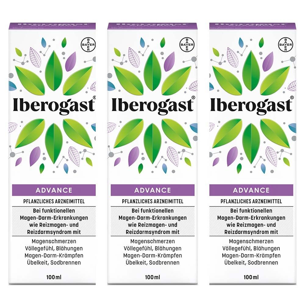 Iberogast Advance Flüssigkeit zum Einnehmen 3x 3x100 ml