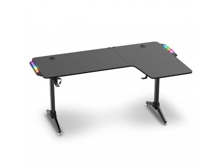 Bureau d'Angle Gaming - Spirit Of Gamer - 160 cm - Rétroéclairé - Support Casque - Porte Gobelet