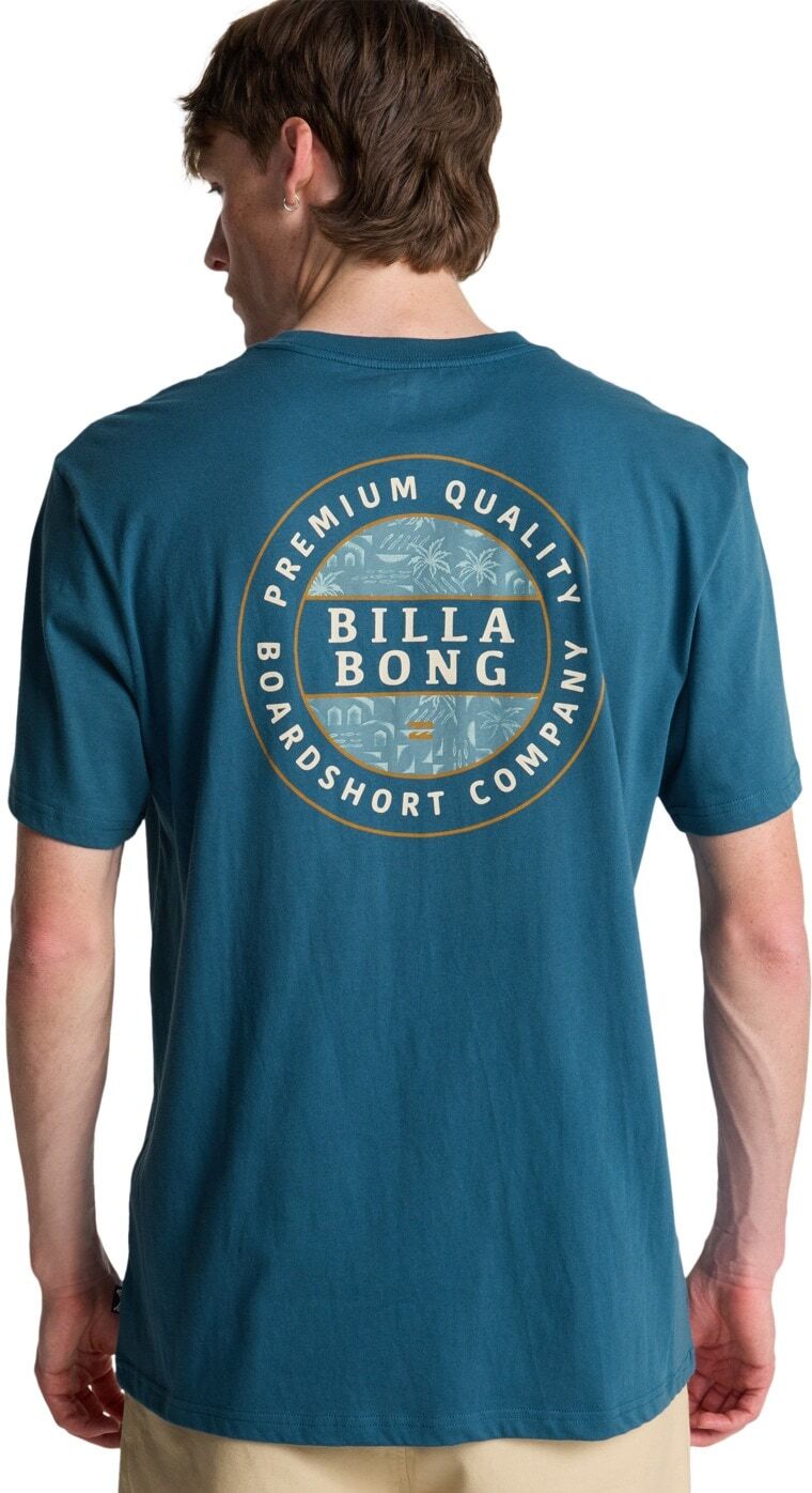 T-Shirt BILLABONG "Rotor", Herren, Gr. L, blau (real teal), Obermaterial: 100% Baumwolle., Shirts T-Shirt
