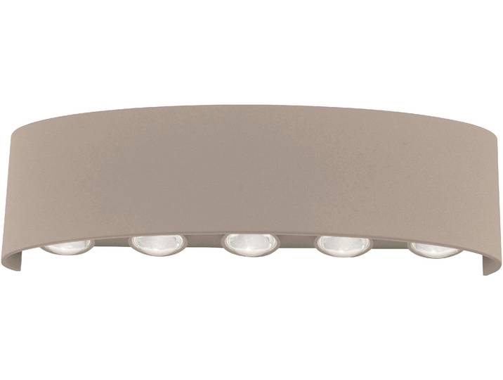 PAUL NEUHAUS LED Wandleuchte CARLO , beige (sand), 10, H: 8cm, 1 Stk., Leuchten, IP54, Für Innen und Außen, Lichtstrahl nach oben und unten, LED Wandleuchte