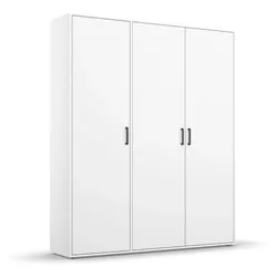 Rauch Möbel Voyager Drehtürenschrank, Schrank, Alpinweiß, 3-türig