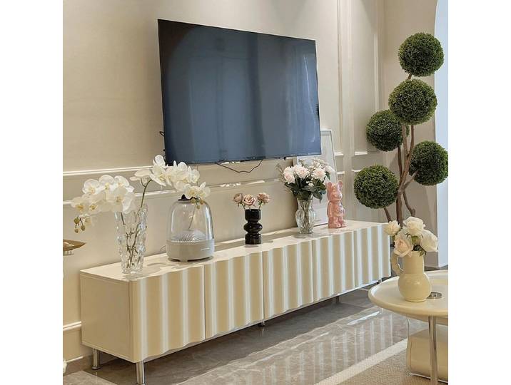Meuble TV Minimaliste pour la Maison, Design Nordique Moderne, Élégant et Tendance, Style Simple, Meuble TV pour Salon