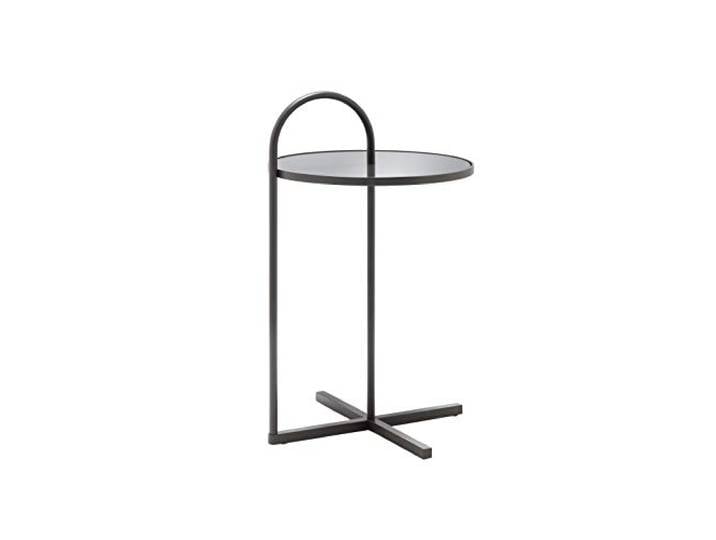 Rolf Benz Beistelltisch 40 cm Ø Gestell Marrone Metallic