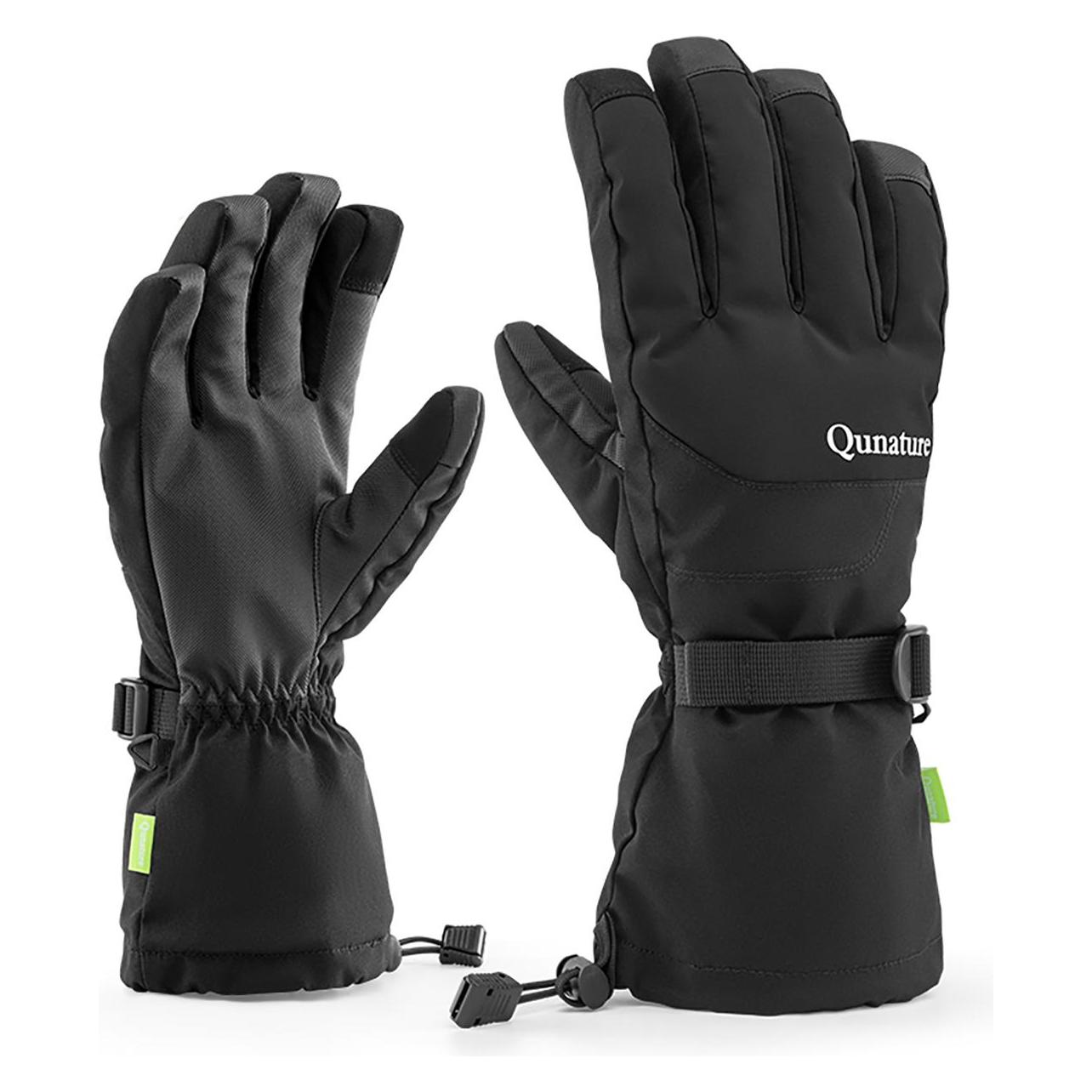 Qunature The others Finger Style Ski Gloves Size L - Black (L) (9792179596965)