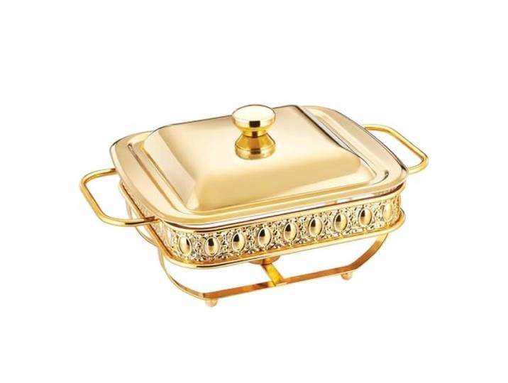 Hitzebeständiges Speisenwärmer-Set aus Glas chafing dish Hochwertiger Lebensmittel-Wärmebehälter und Wärmer for Partys und Outdoor-Events