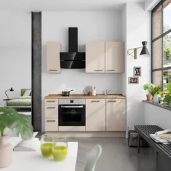 Küchenleerblock Easytouch High o. Geräte Sandfarben