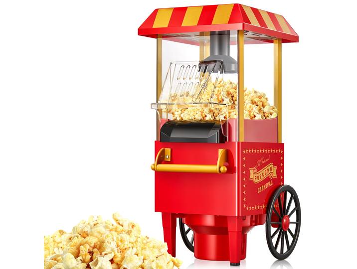 Machine à pop-corn à air chaud 1200W, saine, sans gras, facile à nettoyer, la meilleure machine à pop-corn pour les soirées cinéma et les fêtes