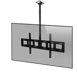 Edbak CMS21+XWB1 höhenverstellbare TV Deckenhalterung bis 98 Zoll, schwarz