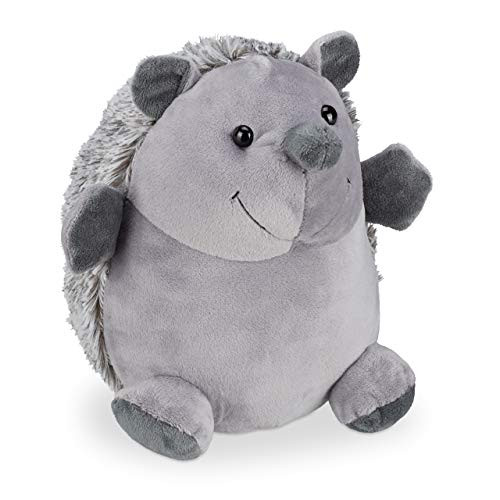 Relaxdays deurstopper egel, grijs, 19,5 cm