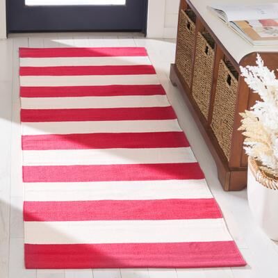 SAFAVIEH Handmade Montauk Caspian Stripe Cotton Flatweave Rug