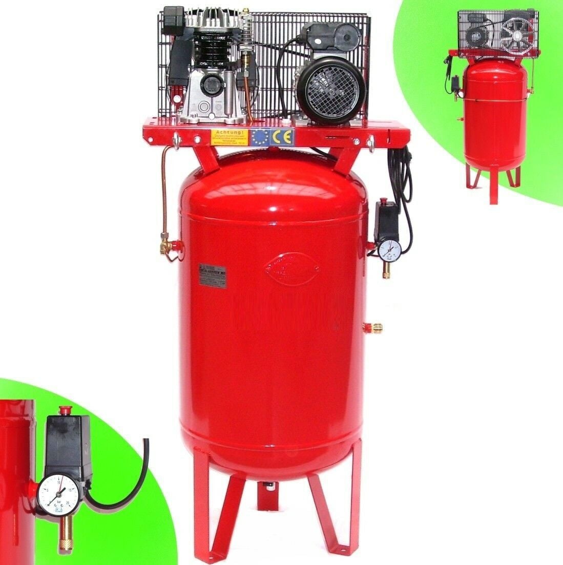 Apex Werkplaatscompressor 11 bar 3 PK 450/11/150W stationair