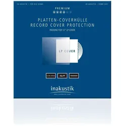 Inakustik Platten-Coverhüllen (Plattenspieler Abdeckung), Plattenspieler Zubehör, Transparent