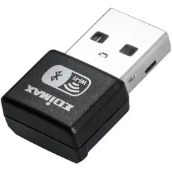 edimax WL-USB EW-7611UXB AX900 WiFi6&Bluetooth 5.3 USB Mini (USB 2.0), Netzwerk Adapter, Schwarz