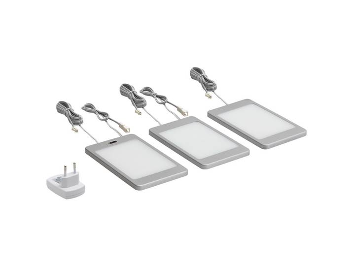 Unterbauleuchten-Set 310923 edelstahloptik