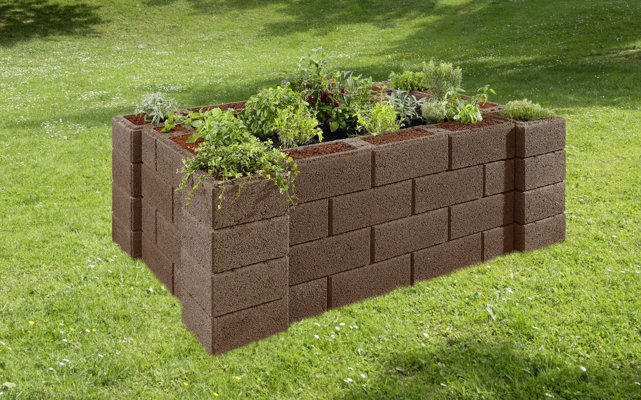Kann Hochbeet-Set 4 Garten 230 x 150 x 85 cm braun
