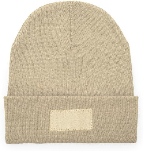 Bonnet double épaisseur personnalisable en acrylique Bulnes beige TAILLE UNIQUE ADULTE