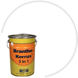 Branth Branth Rostschutzfarbe  o-Korrux 3 in 1, reinweiß, RAL 9010, seidenglänzend, 5l