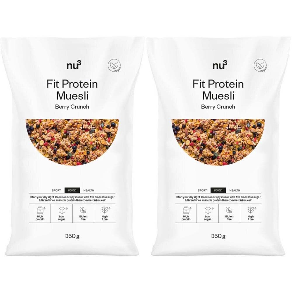 nu3 Fit Protein Müsli Berry 350g x2 2x350 g Pulver