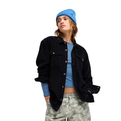 Langarmshirt ROXY "Let It Go Cord", Damen, Gr. S, anthrazit, Obermaterial: 100% Baumwolle., Shirts Langarmshirt