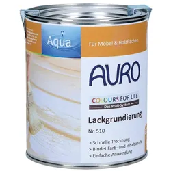 AURO, Holzschutz + Holzpflege, Lackgrundierung  510 (Halbtransparent, leicht weiss pigmentiert, 0.75 l)