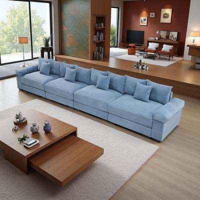Corduroy Oversized Cloud Modular Sofa with Easy Assembly