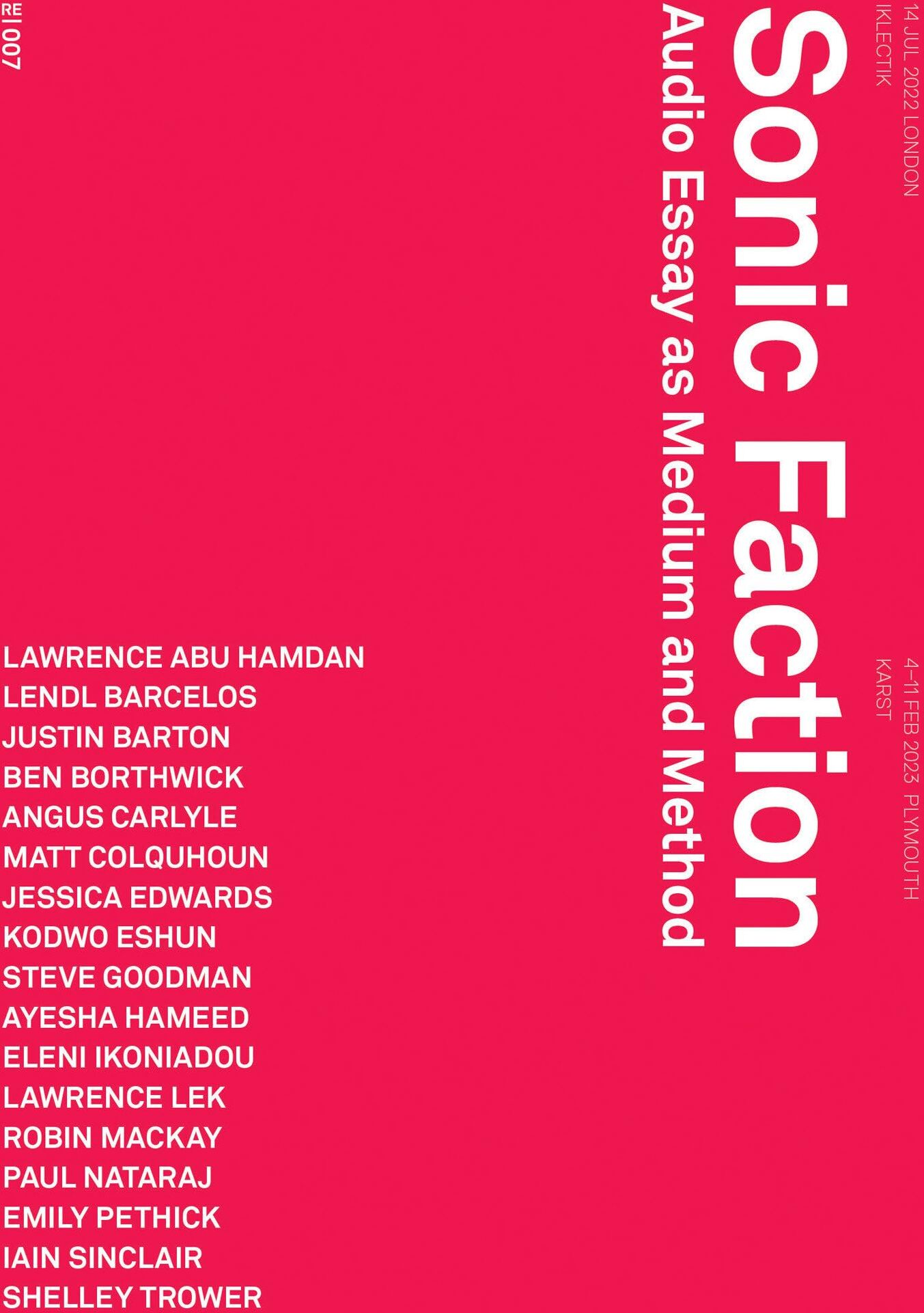 Sonic Faction: Audio Essay as Medium and Method (Urbanomic / Redactions) - Preis vom 11.10.2026 15:43:13 h