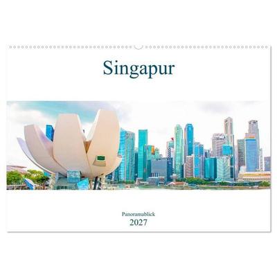 Singapur - Panoramablick (Wandkalender 2027 DIN A2 quer), CALVENDO Monatskalender