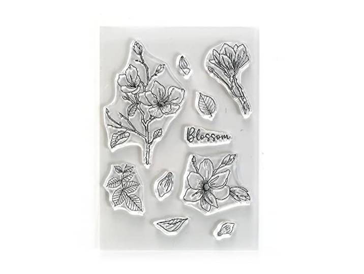 ECD Clear stamps A5 Beautiful blooms - Blossom