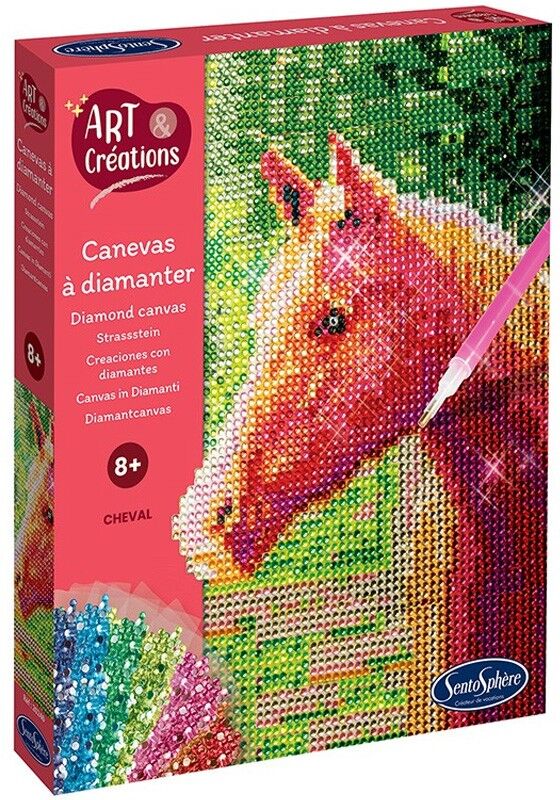Art & Créations Canevas à diamanter Cheval - Sentosphère