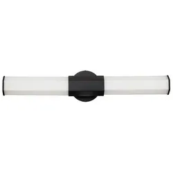 Facet Dual-LED-Wandleuchte – Schwarz