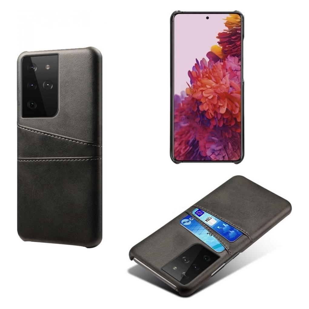 Screenguard Samsung Galaxy S21 Ultra CardCaddy Leder Backcase mit Kartenfächern (Samsung Galaxy S21 Ultra) (00028988)