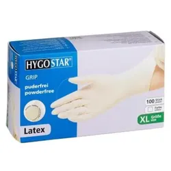 HYGOSTAR Latex Hygienehandschuhe GRIP XL