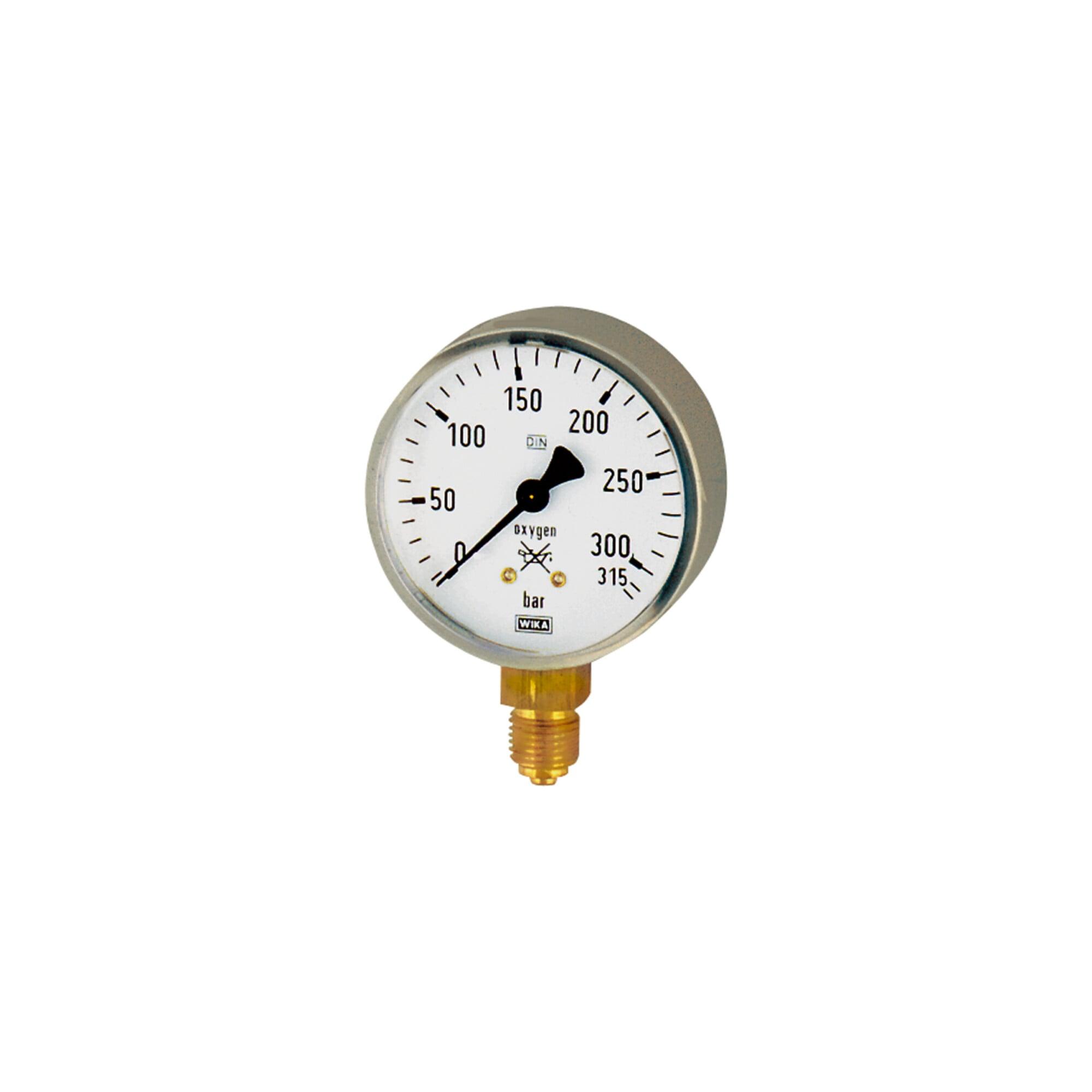 Riegler Schweißtechnikmano, Stahl, acetylene, G 1/4 unten, 0-40 bar, Ã˜ 63 (413)