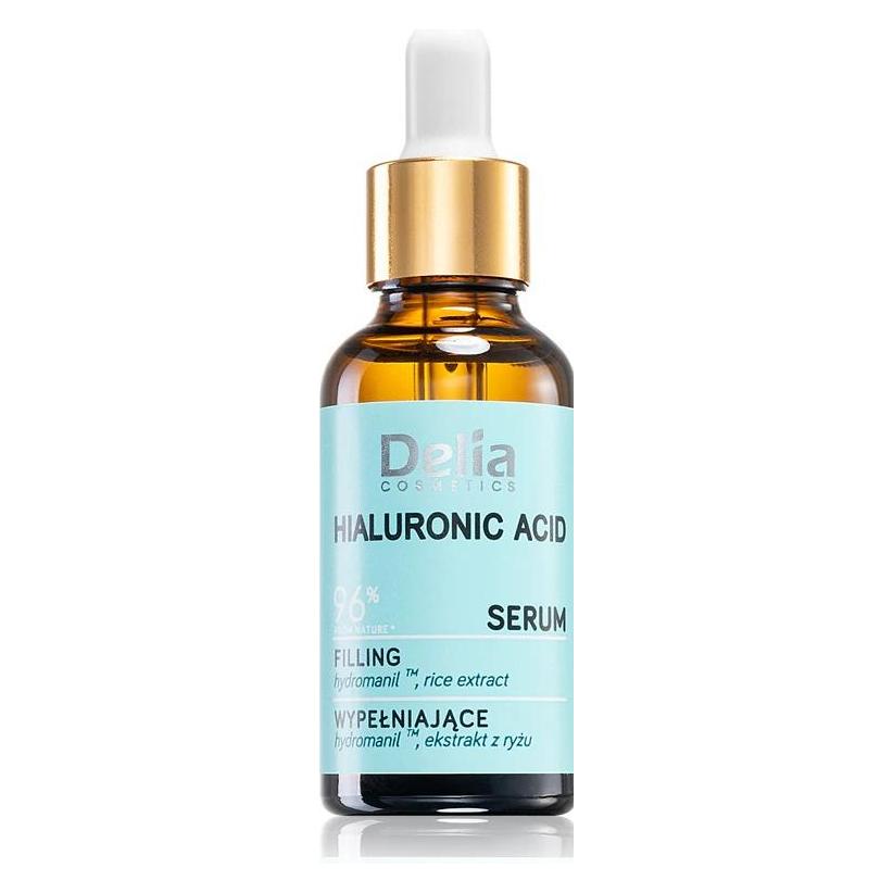 Delia Cosmetics Hyaluronsäure-Serum Anti-Aging-Feuchtigkeitsbehandlung für alle Hauttypen 30ml (30 ml) (44151172)