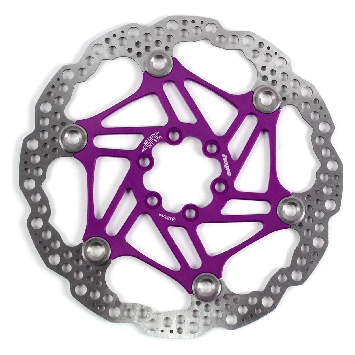 Hope Floating Disc Bremsscheibe - Lila (180 mm) (HBSP3301806FPU)