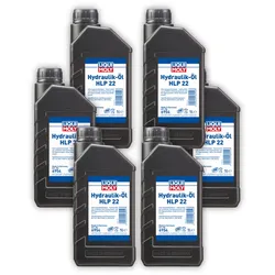 6x Hydrauliköl LIQUI MOLY 6954 mineralisch HLP 22 für Maschinen Pumpen Anlagen 1L