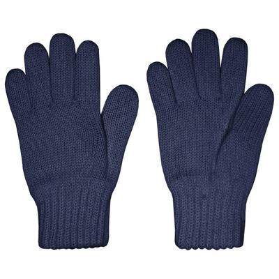 maximo - Kid's Strick Fingerhandschuhe - Handschuhe Gr 2 blau