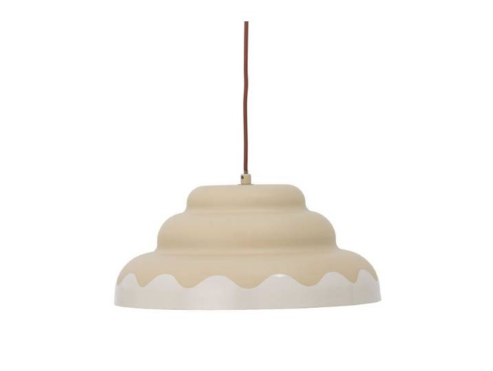 Pendelleuchte Kora – Abgerundetes Design in sanftem Naturton - Naturton - Luxusbetten24