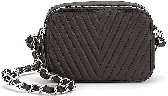 LES VISIONNAIRES Ledertasche - Mini Bag ELLA QUILTING schwarz W