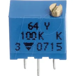 VIS M64Y504KB40 - Spindeltrimmer, 25 Gänge, 500 kOhm, linear