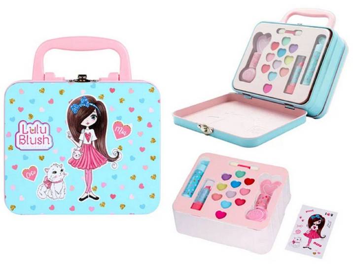 Create it! Lulu Blush - Make-up Set - 16 items - Blauw Roze