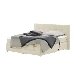 Primo Motor-Boxspringbett  Manolo ¦ creme ¦ Maße (cm): B: 202 H: 112