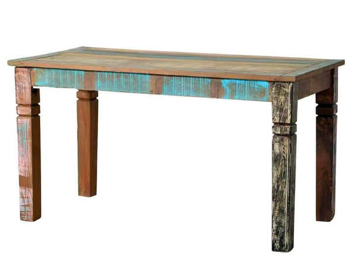 Esstisch 'Seaside' 140x70 cm Massivholz Recycletes Holz Shabby Chic Indien Indisch